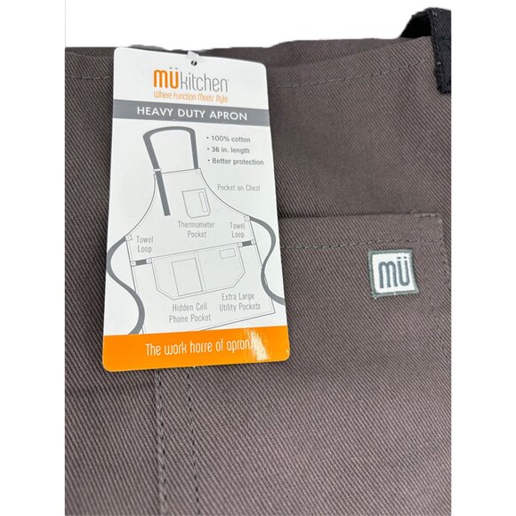 NWT MU Kitchen Heavy Duty Grilling Apron - Picture 5 of 8